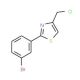 2-(3-bromophenyl)-4-(chloromethyl)-1,3-thiazole - chemical structure image