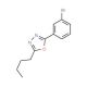 2-(3-Bromophenyl)-5-butyl-1,3,4-oxadiazole (CAS 957065-94-0) - chemical structure image