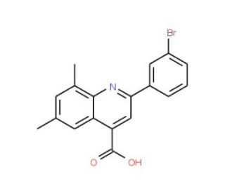 2-(3-Bromophenyl)-6,8-dimethylquinoline-4-carboxylic acid - chemical structure image