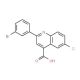 2-(3-Bromophenyl)-6-chloroquinoline-4-carboxylic acid - chemical structure image