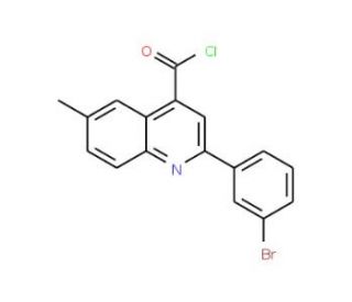 2-(3-bromophenyl)-6-methylquinoline-4-carbonyl chloride - chemical structure image