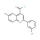 2-(3-bromophenyl)-6-methylquinoline-4-carbonyl chloride - chemical structure image