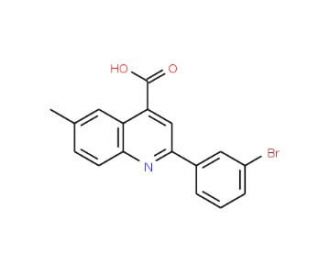 2-(3-Bromophenyl)-6-methylquinoline-4-carboxylic acid - chemical structure image