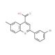 2-(3-Bromophenyl)-6-methylquinoline-4-carboxylic acid - chemical structure image