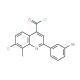 2-(3-bromophenyl)-7-chloro-8-methylquinoline-4-carbonyl chloride - chemical structure image