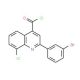 2-(3-bromophenyl)-8-chloroquinoline-4-carbonyl chloride - chemical structure image