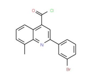 2-(3-bromophenyl)-8-methylquinoline-4-carbonyl chloride - chemical structure image