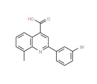 2-(3-Bromophenyl)-8-methylquinoline-4-carboxylic acid - chemical structure image