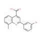 2-(3-Bromophenyl)-8-methylquinoline-4-carboxylic acid - chemical structure image