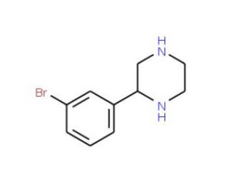 2-(3-Bromophenyl)piperazine (CAS 885962-24-3) - chemical structure image