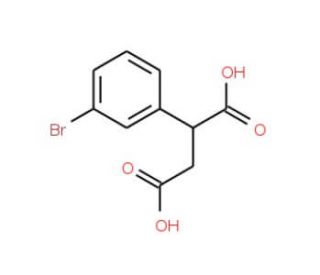 2-(3-Bromophenyl)succinic acid (CAS 69006-89-9) - chemical structure image