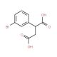 2-(3-Bromophenyl)succinic acid (CAS 69006-89-9) - chemical structure image