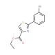 2-(3-Bromophenyl)thiazole-4-carboxylic acid ethyl ester (CAS 786654-97-5) - chemical structure image