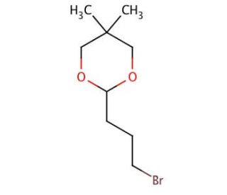 2-(3-Bromopropyl)-5,5-dimethyl-1,3-dioxane (CAS 108808-09-9) - chemical structure image