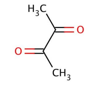 2,3-Butanedione (CAS 431-03-8) - chemical structure image