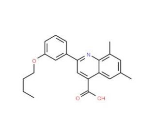2-(3-Butoxyphenyl)-6,8-dimethylquinoline-4-carboxylic acid - chemical structure image
