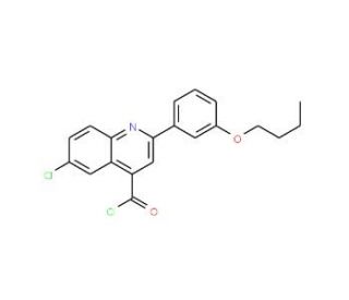 2-(3-butoxyphenyl)-6-chloroquinoline-4-carbonyl chloride - chemical structure image