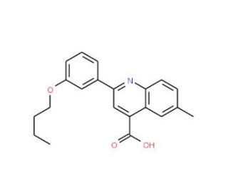 2-(3-Butoxyphenyl)-6-methylquinoline-4-carboxylic acid - chemical structure image