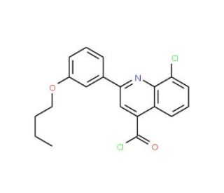 2-(3-butoxyphenyl)-8-chloroquinoline-4-carbonyl chloride - chemical structure image