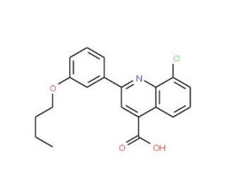 2-(3-Butoxyphenyl)-8-chloroquinoline-4-carboxylic acid - chemical structure image