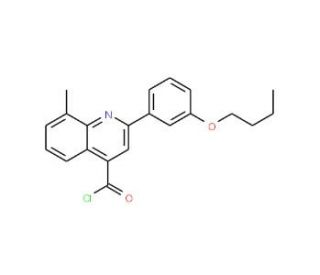 2-(3-butoxyphenyl)-8-methylquinoline-4-carbonyl chloride - chemical structure image