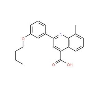 2-(3-Butoxyphenyl)-8-methylquinoline-4-carboxylic acid - chemical structure image