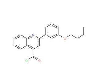 2-(3-butoxyphenyl)quinoline-4-carbonyl chloride - chemical structure image