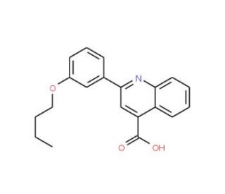 2-(3-Butoxyphenyl)quinoline-4-carboxylic acid (CAS 350997-43-2) - chemical structure image
