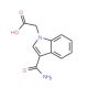 2-(3-carbamoyl-1H-indol-1-yl)acetic acid - chemical structure image