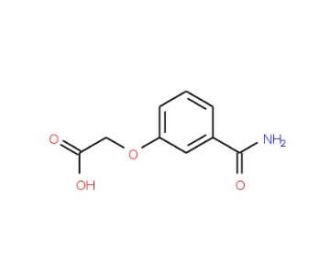 2-(3-carbamoylphenoxy)acetic acid - chemical structure image