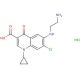2-(3-carboxy-7-chloro-1-cyclopropyl-4-oxo-1,4-dihydroquinolin-6-ylamino)ethanaminium chloride - chemical structure image