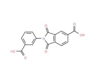 2-(3-carboxyphenyl)-1,3-dioxoisoindoline-5-carboxylic acid - chemical structure image