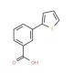 2-(3-Carboxyphenyl)thiophene (CAS 29886-63-3) - chemical structure image