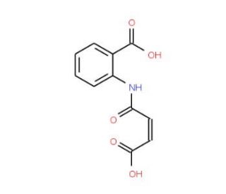 2-(3-Carboxyprop-2-enoylamino)benzoic acid (CAS 62530-49-8) - chemical structure image