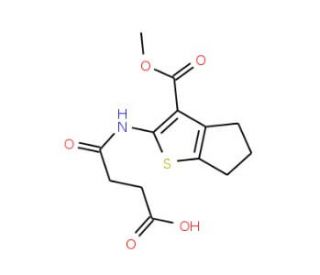 2-(3-Carboxypropionylamino)-5,6-dihydro-4H-cyclo-penta[b]thiophene-3-carboxylic acid methyl ester (CAS 328025-47-4) - chemica
