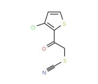 2-(3-Chloro-2-thienyl)-2-oxoethyl thiocyanate - chemical structure image