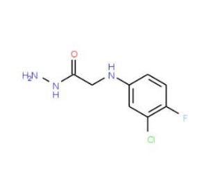 2-(3-Chloro-4-fluoroanilino)acetohydrazide (CAS 2370-44-7) - chemical structure image