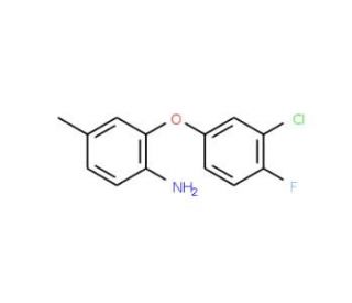 2-(3-Chloro-4-fluorophenoxy)-4-methylphenylamine - chemical structure image