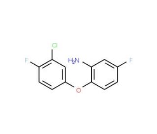 2-(3-Chloro-4-fluorophenoxy)-5-fluorophenylamine - chemical structure image