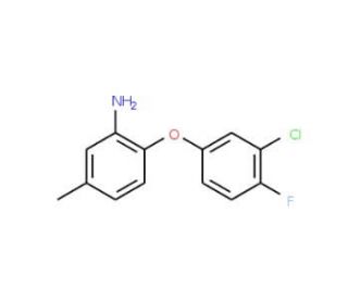 2-(3-Chloro-4-fluorophenoxy)-5-methylphenylamine - chemical structure image