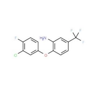 2-(3-Chloro-4-fluorophenoxy)-5-(trifluoromethyl)-phenylamine - chemical structure image