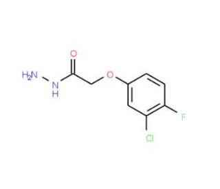 2-(3-Chloro-4-fluorophenoxy)acetohydrazide - chemical structure image