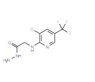 2-{[3-Chloro-5-(trifluoromethyl)-2-pyridinyl]-amino}acetohydrazide (CAS 446276-13-7) - chemical structure image