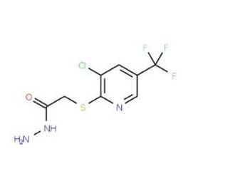 2-{[3-Chloro-5-(trifluoromethyl)-2-pyridinyl]-sulfanyl}acetohydrazide - chemical structure image