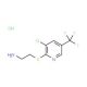 2-{[3-chloro-5-(trifluoromethyl)pyridin-2-yl]thio}ethanamine hydrochloride (CAS 1177351-21-1) - chemical structure image