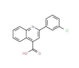 2-(3-Chloro-phenyl)-quinoline-4-carboxylic acid (CAS 20389-10-0) - chemical structure image