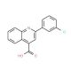 2-(3-Chloro-phenyl)-quinoline-4-carboxylic acid (CAS 20389-10-0) - chemical structure image
