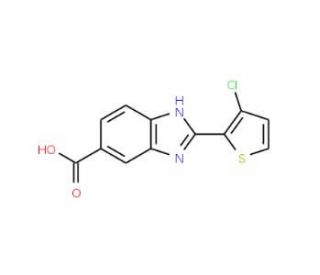 2-(3-Chloro-thiophen-2-yl)-1H-benzoimidazole-5-carboxylic acid - chemical structure image