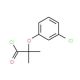 2-(3-chlorophenoxy)-2-methylpropanoyl chloride - chemical structure image