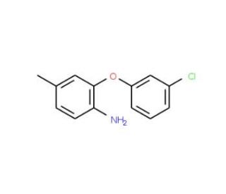 2-(3-Chlorophenoxy)-4-methylaniline - chemical structure image